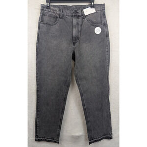 Arizona Jean Co sz 38/31 Baggy Jeans black 100% cotton raw hems men 1290